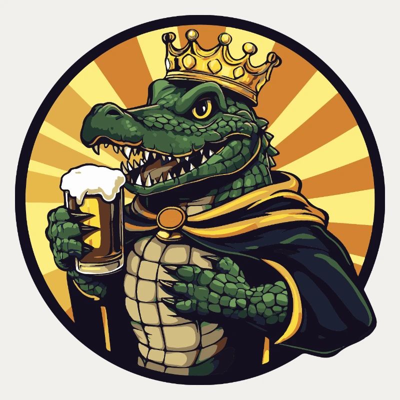 Alligator Beer Funny