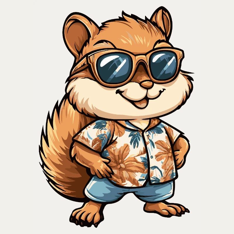 Squirrel Comic Holiday