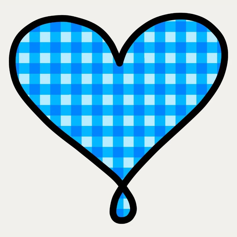 Blaues Herz