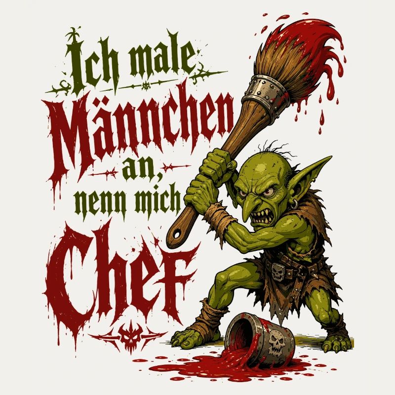 Tabletop Goblin mit Pinsel