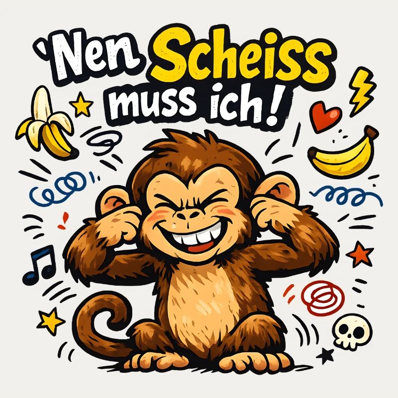 Nen Scheiss muss ich Affe
