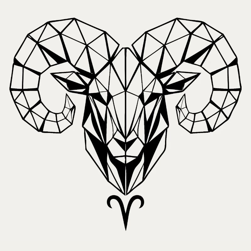 Geometric Ram – Strength & Courage