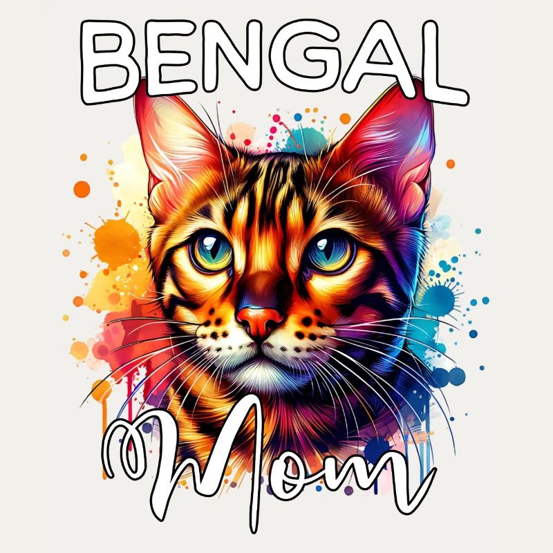 Maman chatte du Bengale