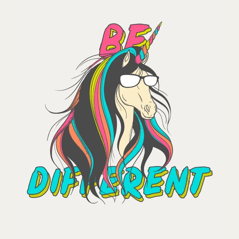 Be Different Nerd Einhorn Party