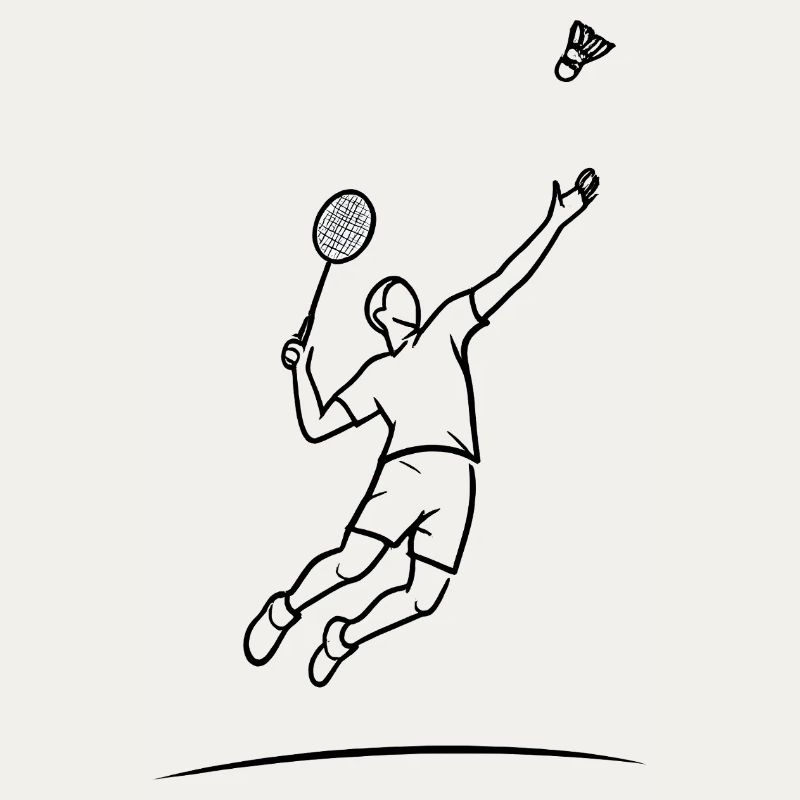 Badminton-Sprungheld
