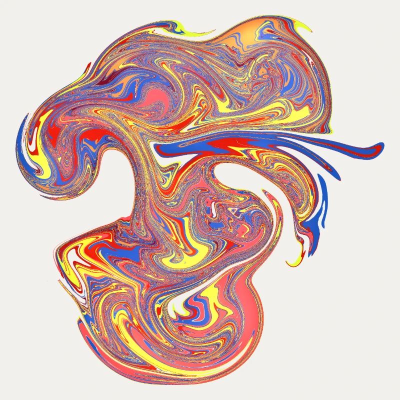 Psychedelische Marmor-Wirbel