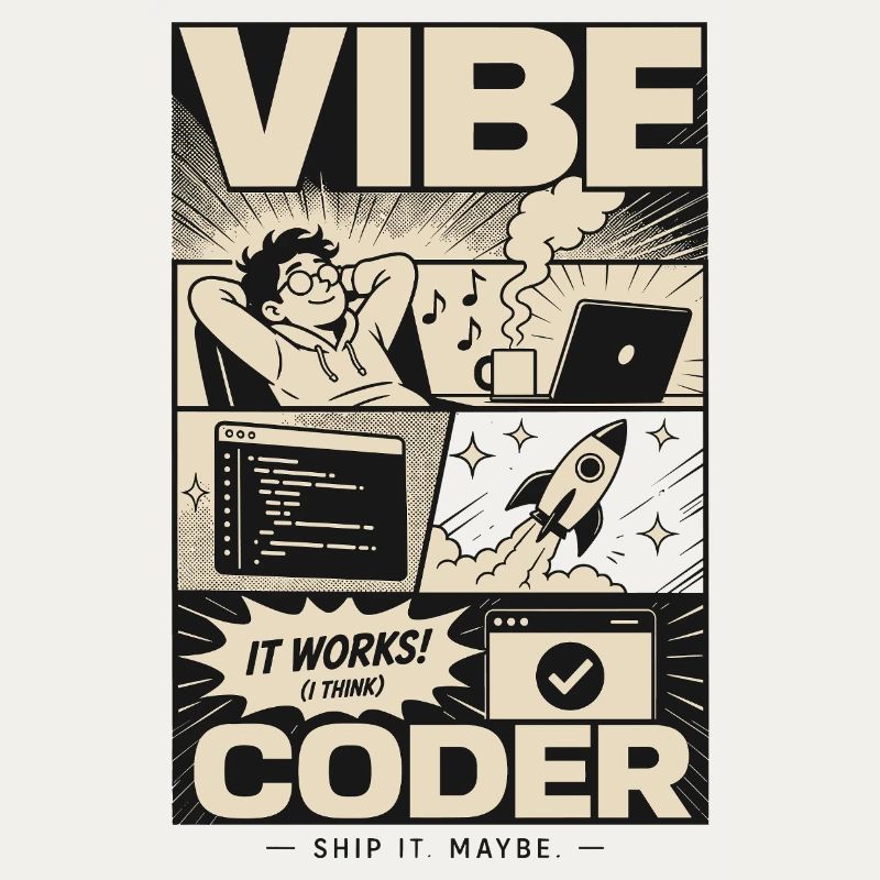 Vibe Coder Programmeur Humour
