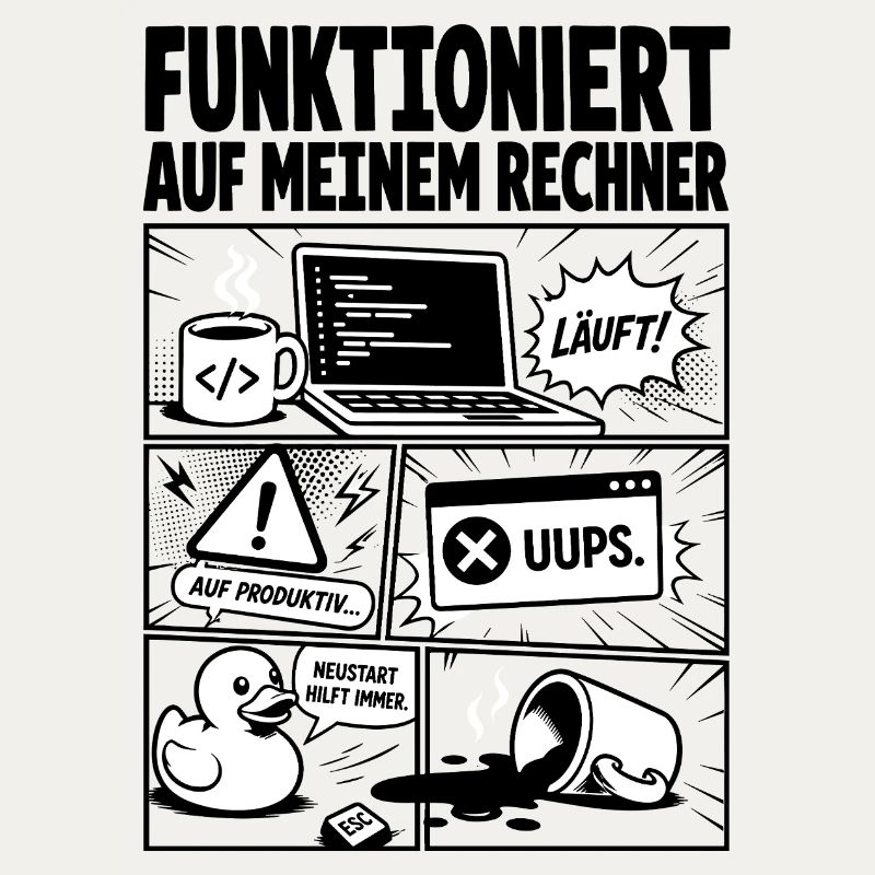 Läuft Coding Comic Design