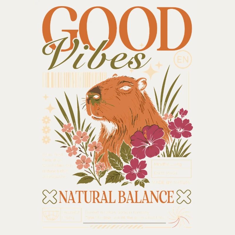 Vibes Capybara Design