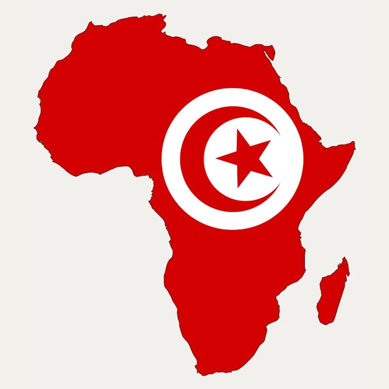 Drapeau de la Tunisie Afrique