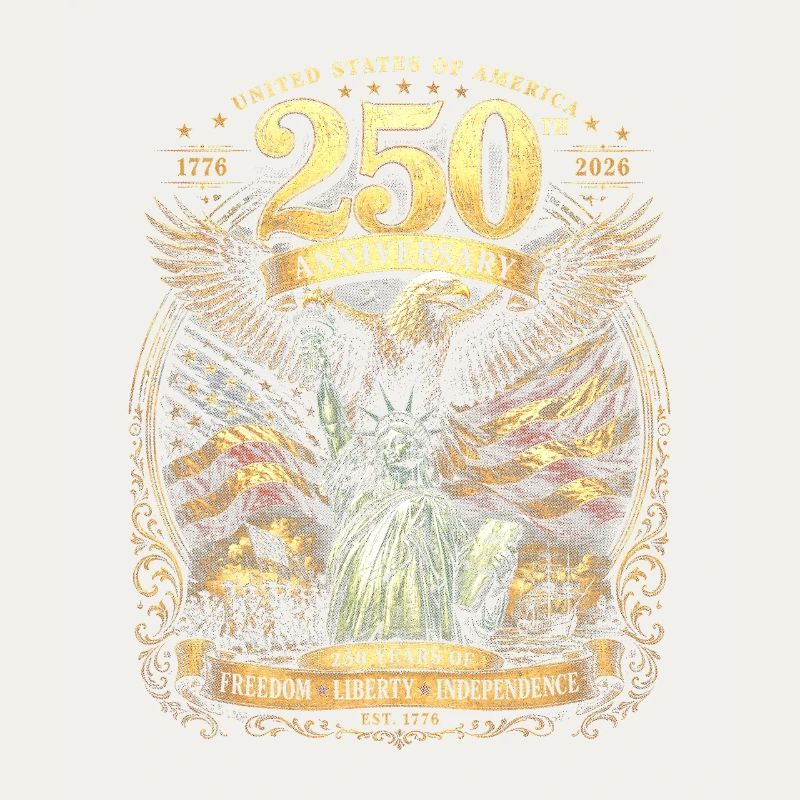 Drapeau de l’aigle du 250e jubilé des États-Unis