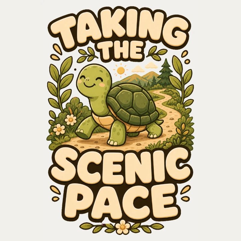Taking The Scenic Pace Turtle