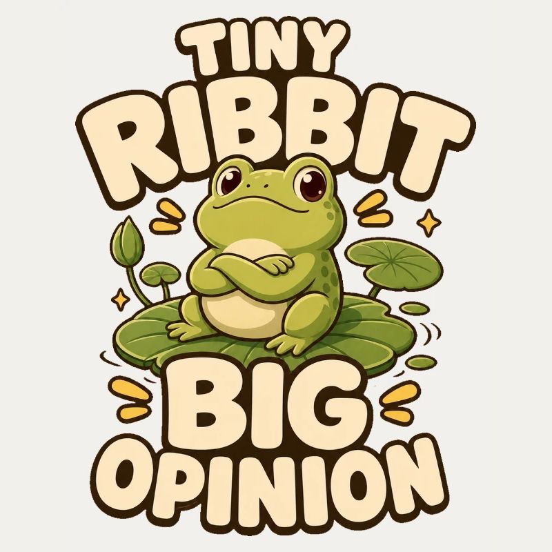 Tiny Ribbit Big Opinion Frog