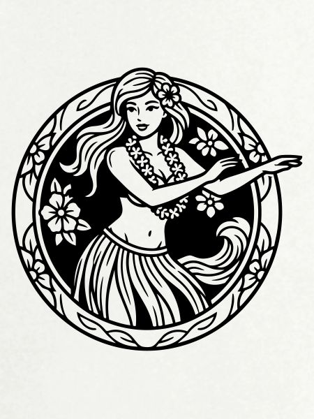 Hula-Mädchen