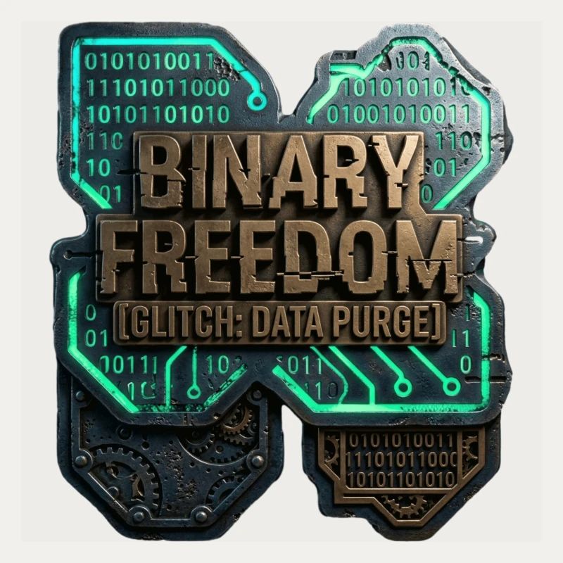 Binary Freedom Glitch Data Purge Sci-Fi