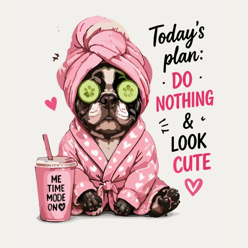  Todays Plan Do Nothing And Look Cute Me Time Mode
