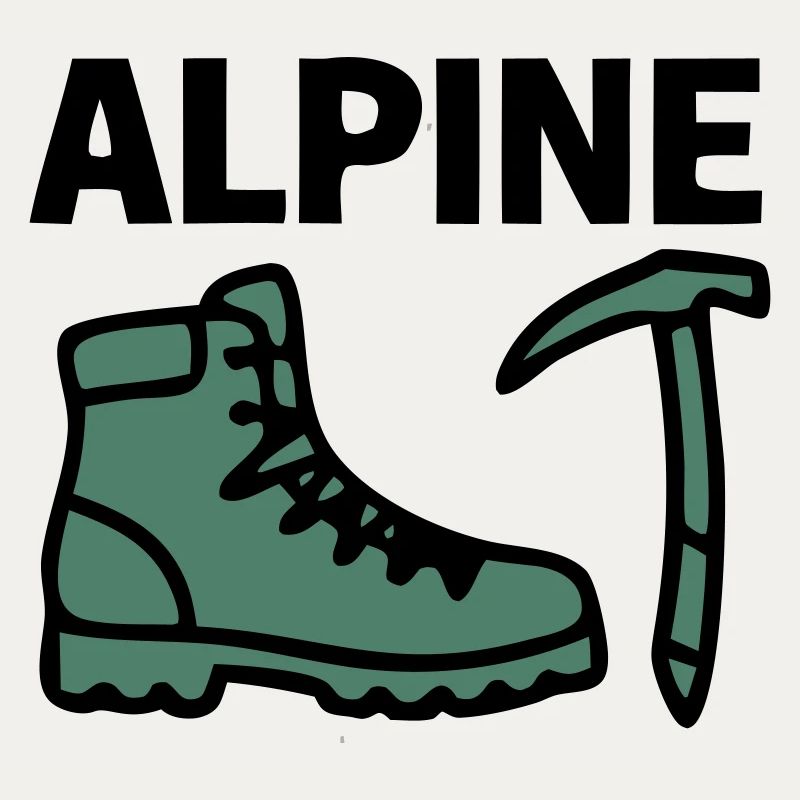 Wanderschuh Eispickel Alpine Bergsteigen Klettern