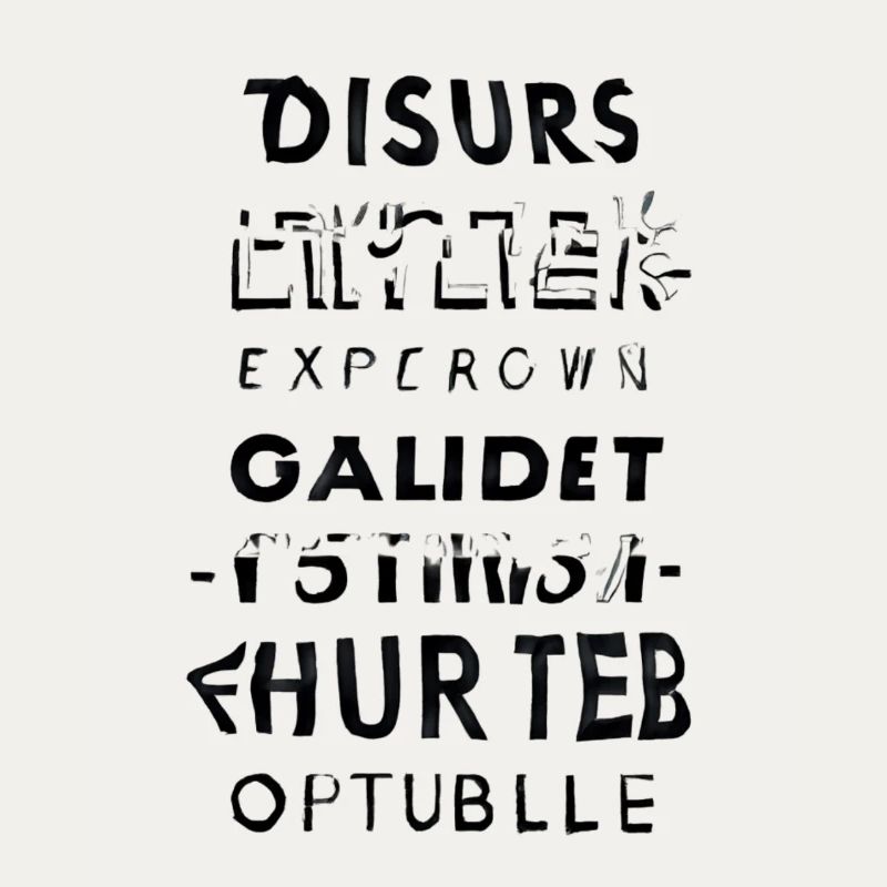 Glitch text cascade