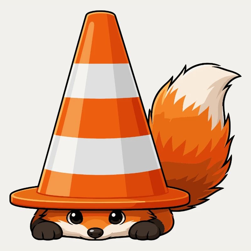 Fox under cone