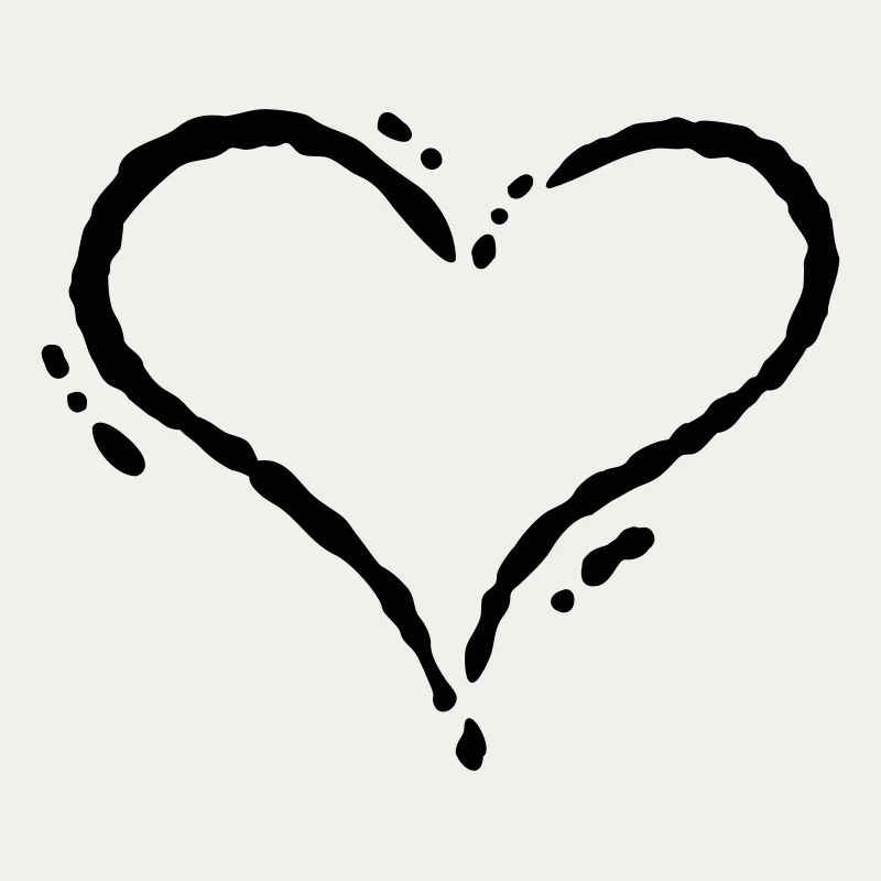 Herz - Scribble (Zeichnung)