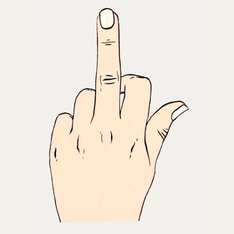 Middle finger mode