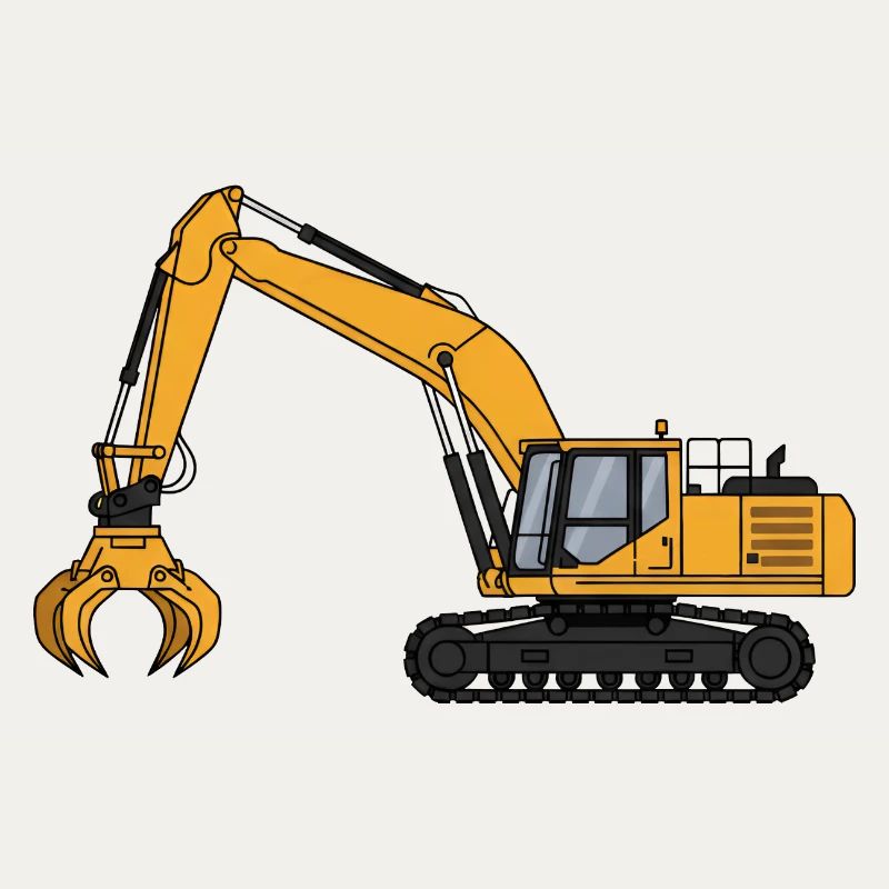 Bagger Baggerfahrer Baustelle 