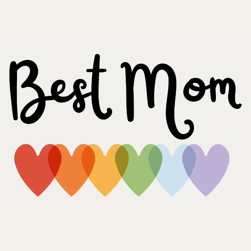 Regenbogenherz Best Mom Design