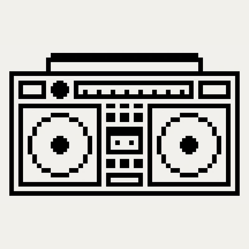 Ghetto Blaster: Retro, Music & Pixel Style