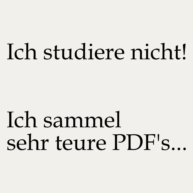 Unispruch "sehr teure PDFs" Geschenk, Studenten