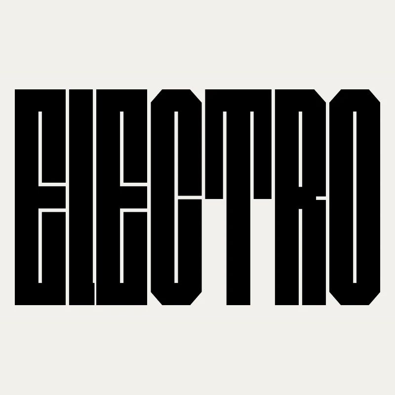 Conception de la typographie de musique électro