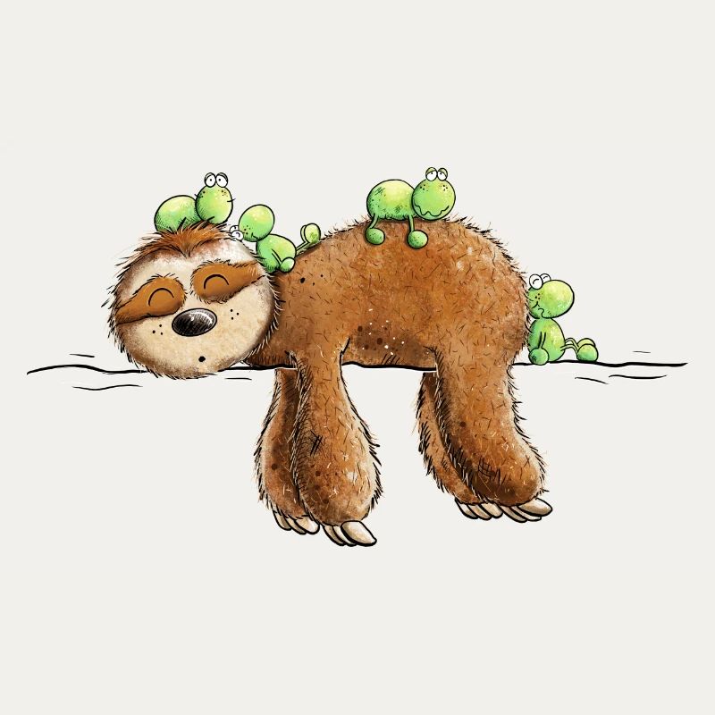 Sloth And Frog Friendship Chill