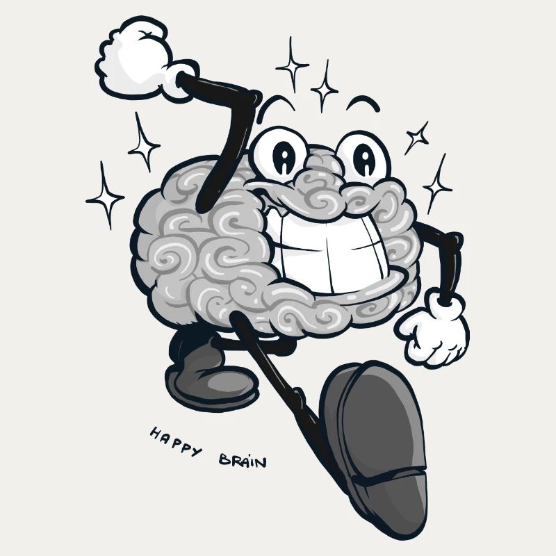 Happy Brain - Graue Version