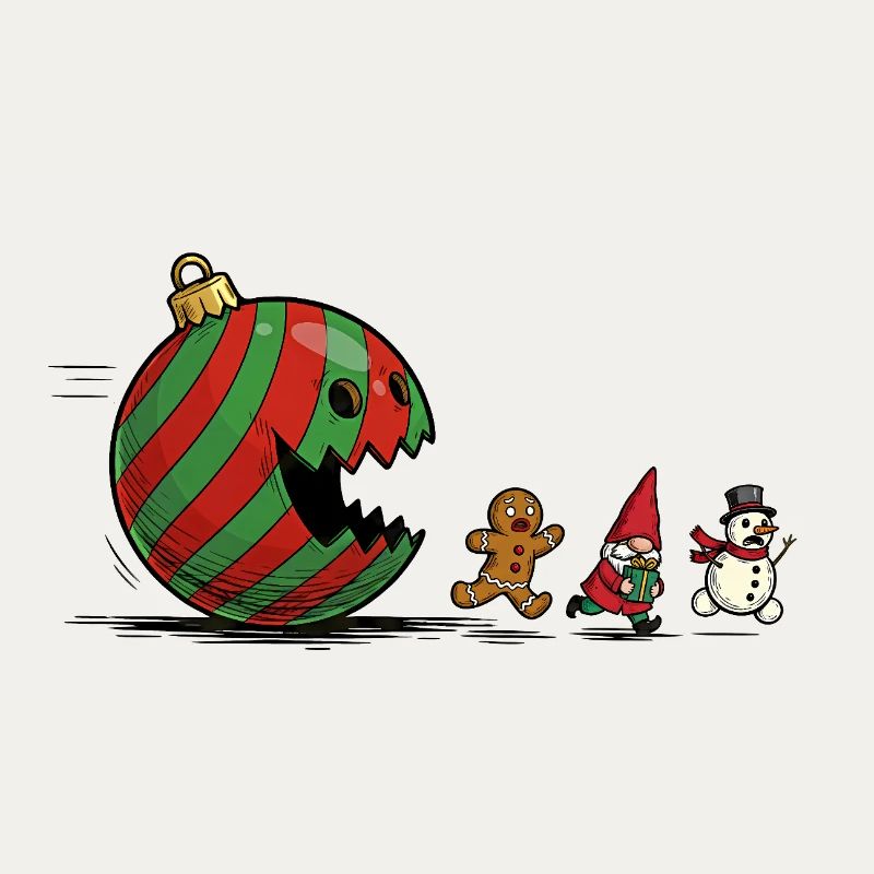 Verschlingende Weihnachtskugel Ornament