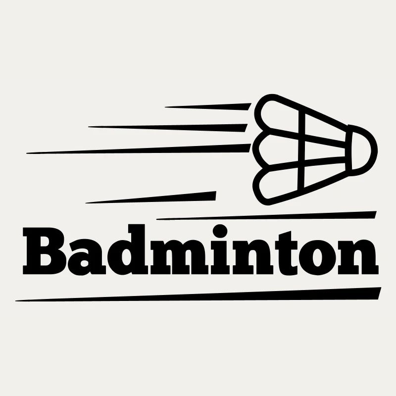 Texte de badminton avec navette survolée