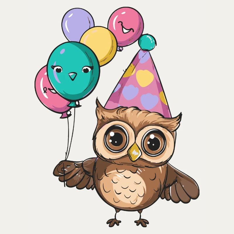 Eule Geburtstag Comic