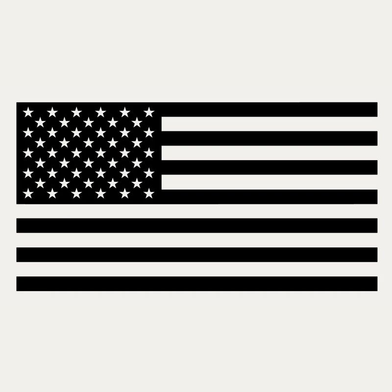 Black US flag