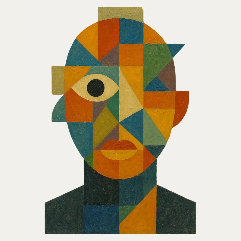 Abstraktes Gesicht