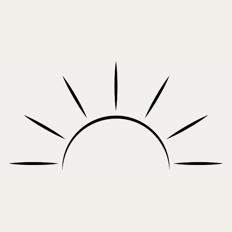 Sunrise black - Minimal Design