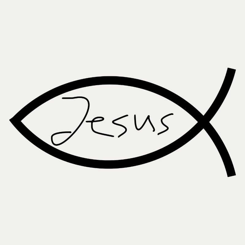 Jesus fish black Ichthys fish fish