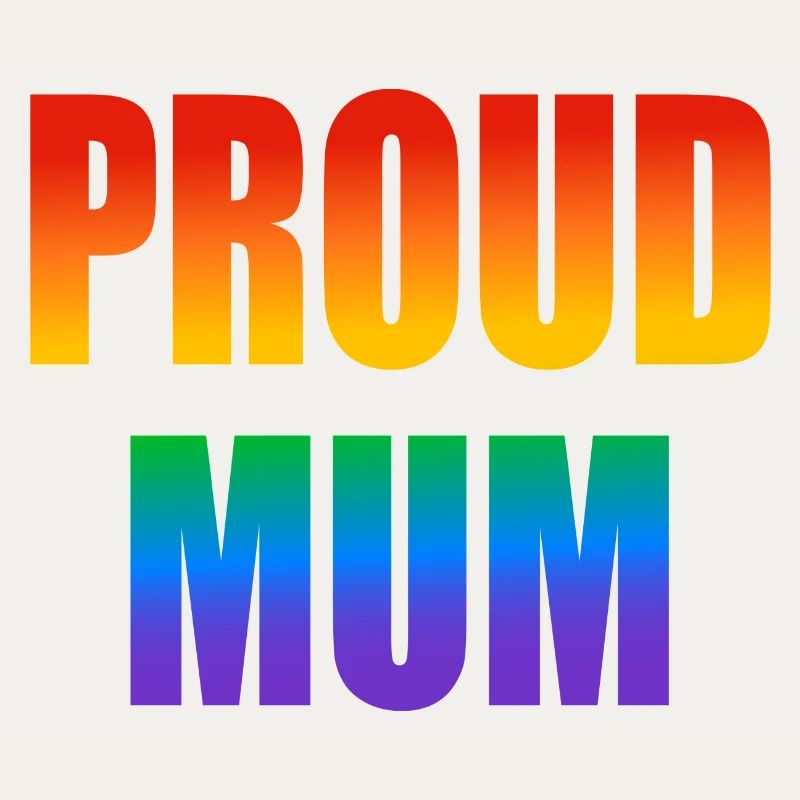 Stolze Mutter schwuler Regenbogen