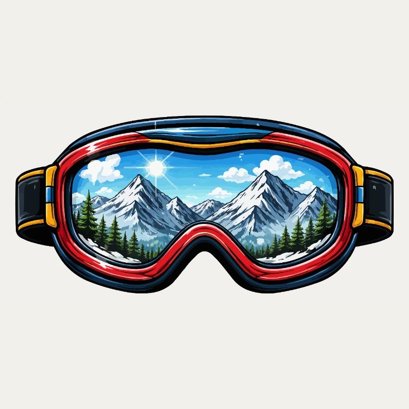 Ski Goggles Landscape