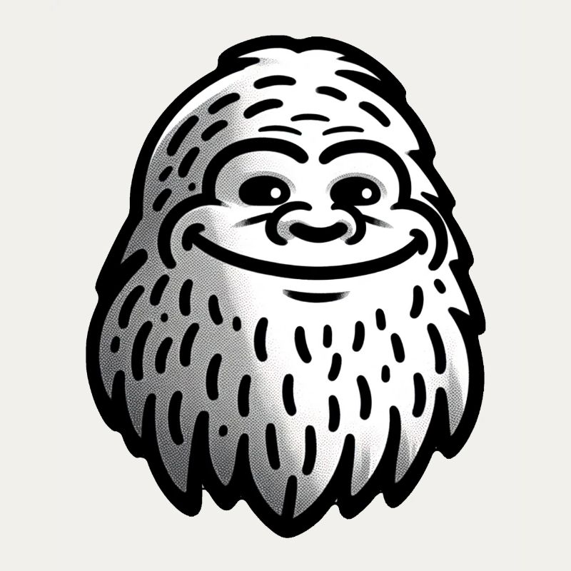 Smiling Yeti - Sasquatch Sighting