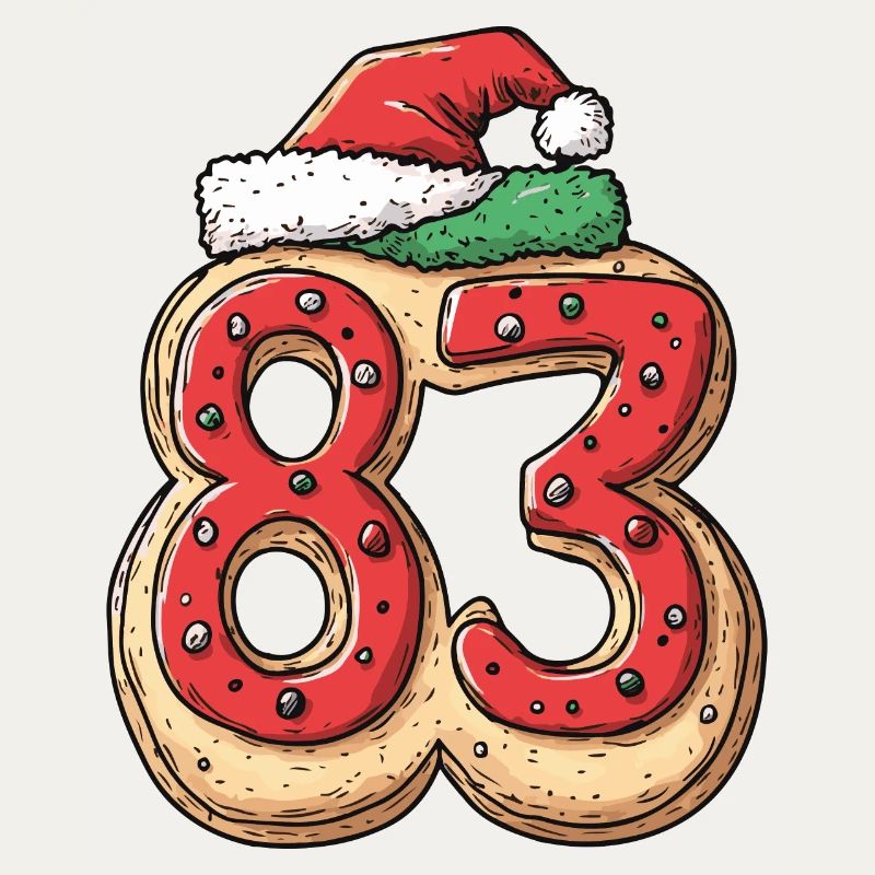 Biscuit de Noël à 83 chiffres