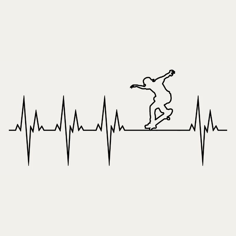 Skateboard electrocardiogram ECG Skate Board