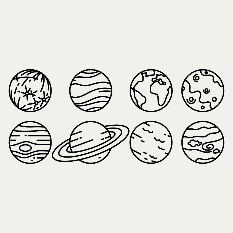 Sonnensystem Planeten – Solar System Weltraum
