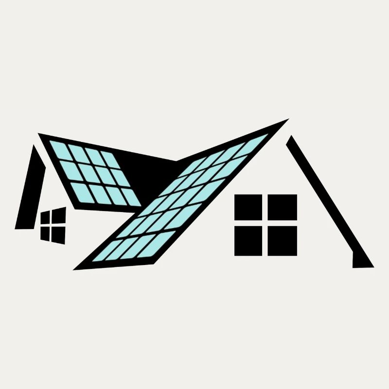 House with solar panels