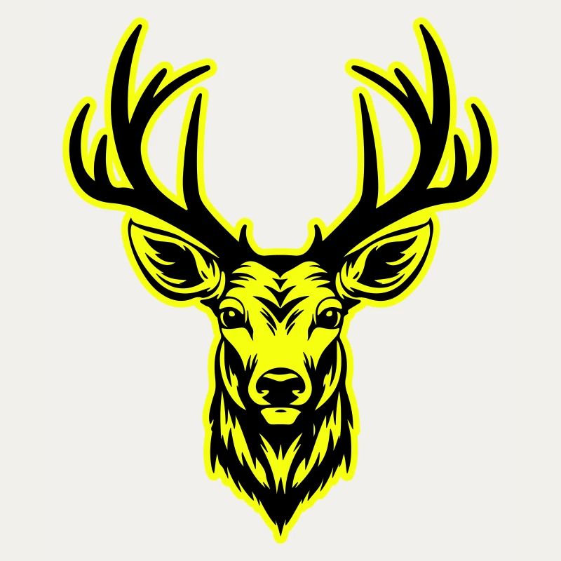 Deer Head Portrait Icon