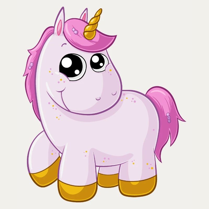 Pinkes Comic Einhorn