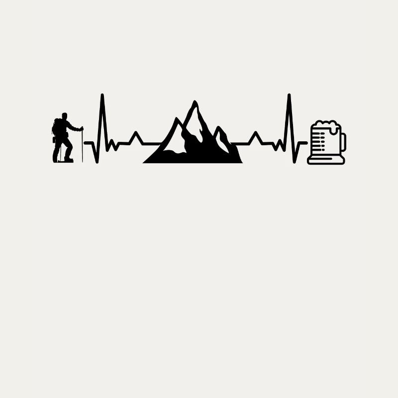 Wander und Bier Herzfrequenz Bergwandern