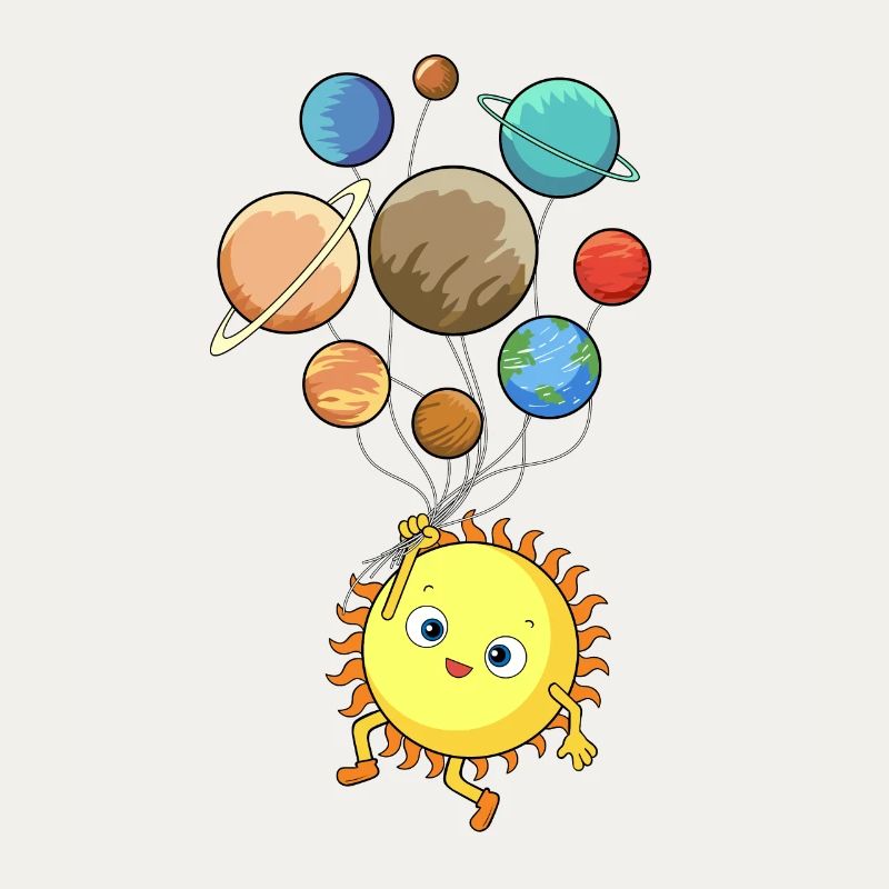 Solar System Planet Sun Balloons